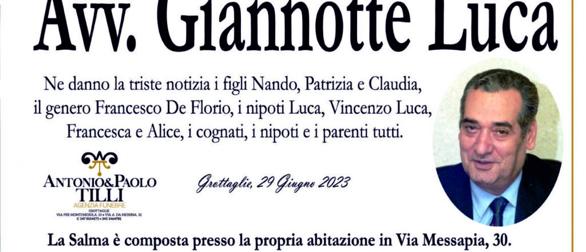 Lutto Giannotte